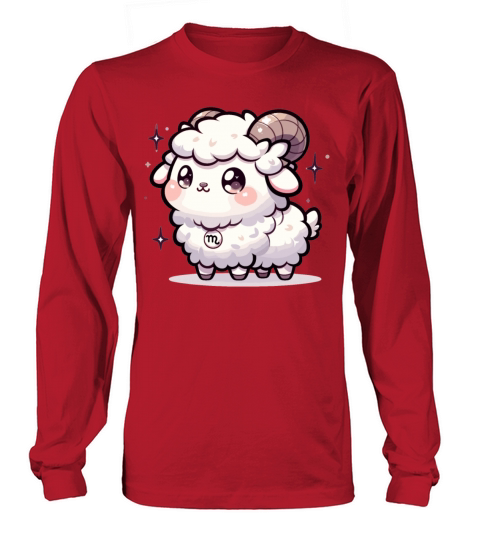 Adorable Kawaii Capricorn Zodiac Sign Birthday Long sleeved Unisex