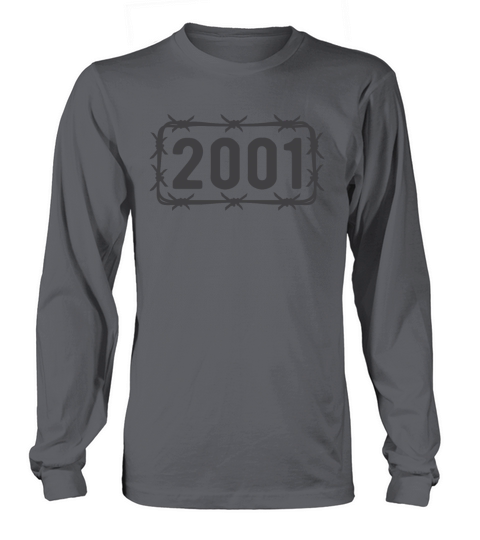 Birthday Vintage 2001 Barbed Wire Long sleeved Unisex