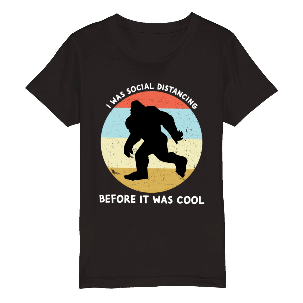 I Was Social Distancing Before It Was Organic Kids Crewneck T-shirt
