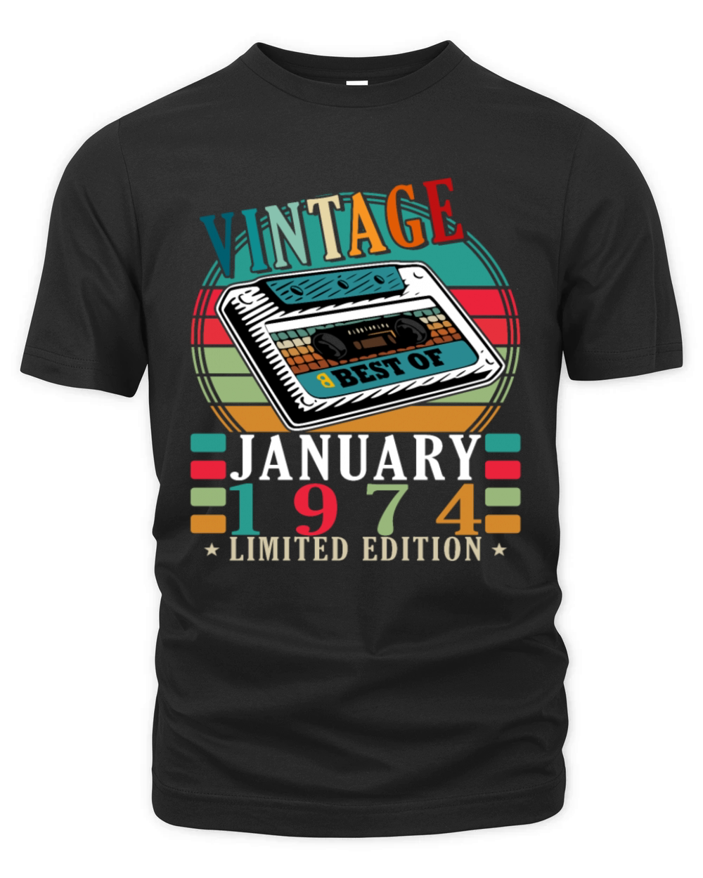 50th birthday 50 years January 1974 Organic Unisex T-shirt