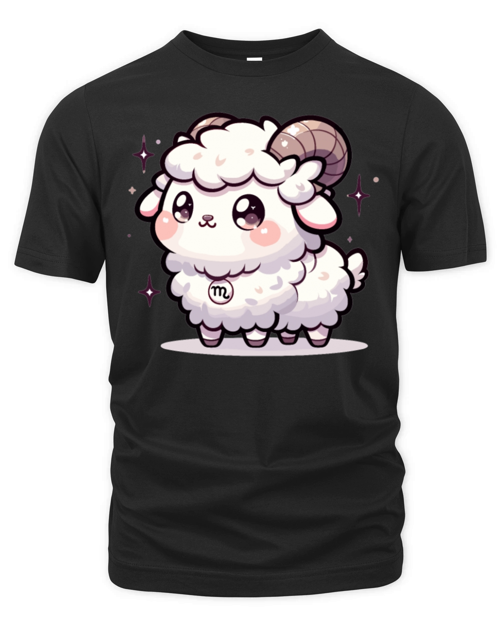 Adorable Kawaii Capricorn Zodiac Sign Birthday Organic Unisex T-shirt