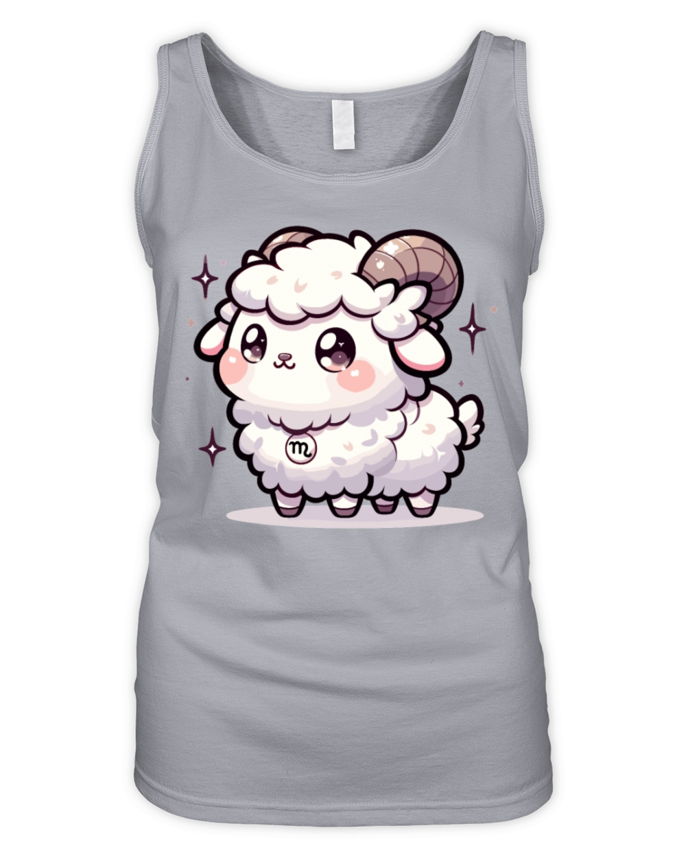 Adorable Kawaii Capricorn Zodiac Sign Birthday Organic Women's Tank Top