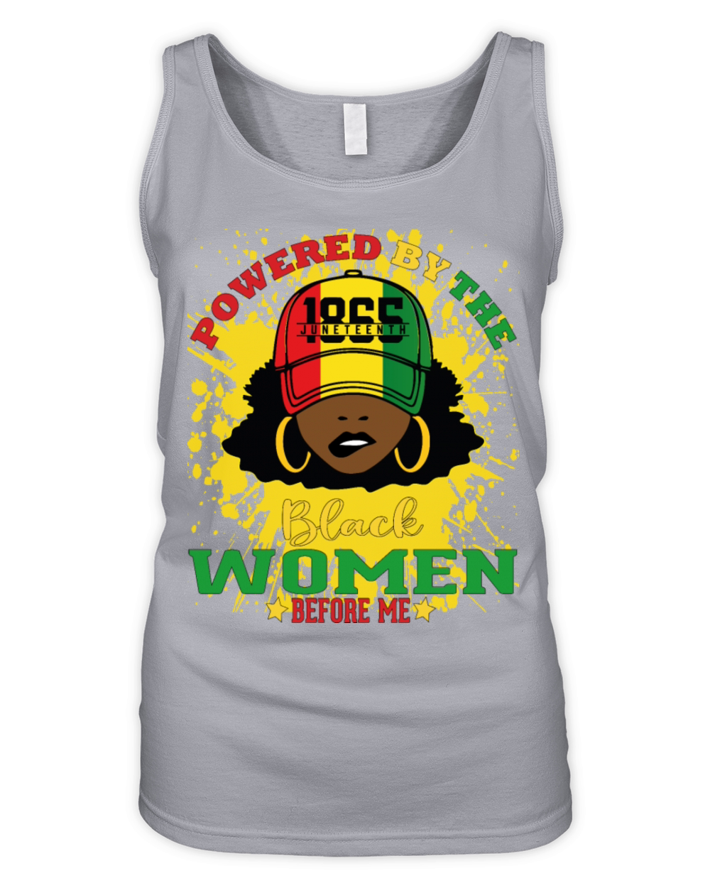 Powered By The Black Women Before Me Black History Organic Women's Tank Top