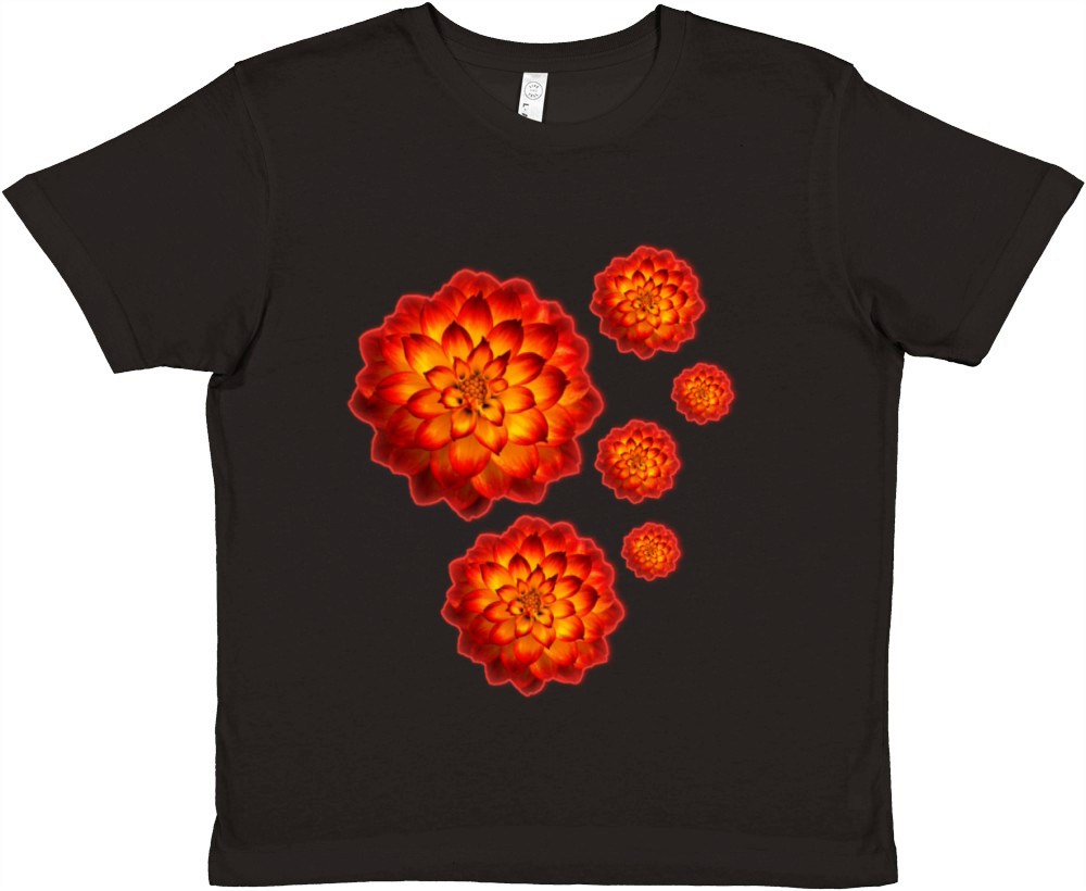 Flower design Premium Kids Crewneck T-shirt