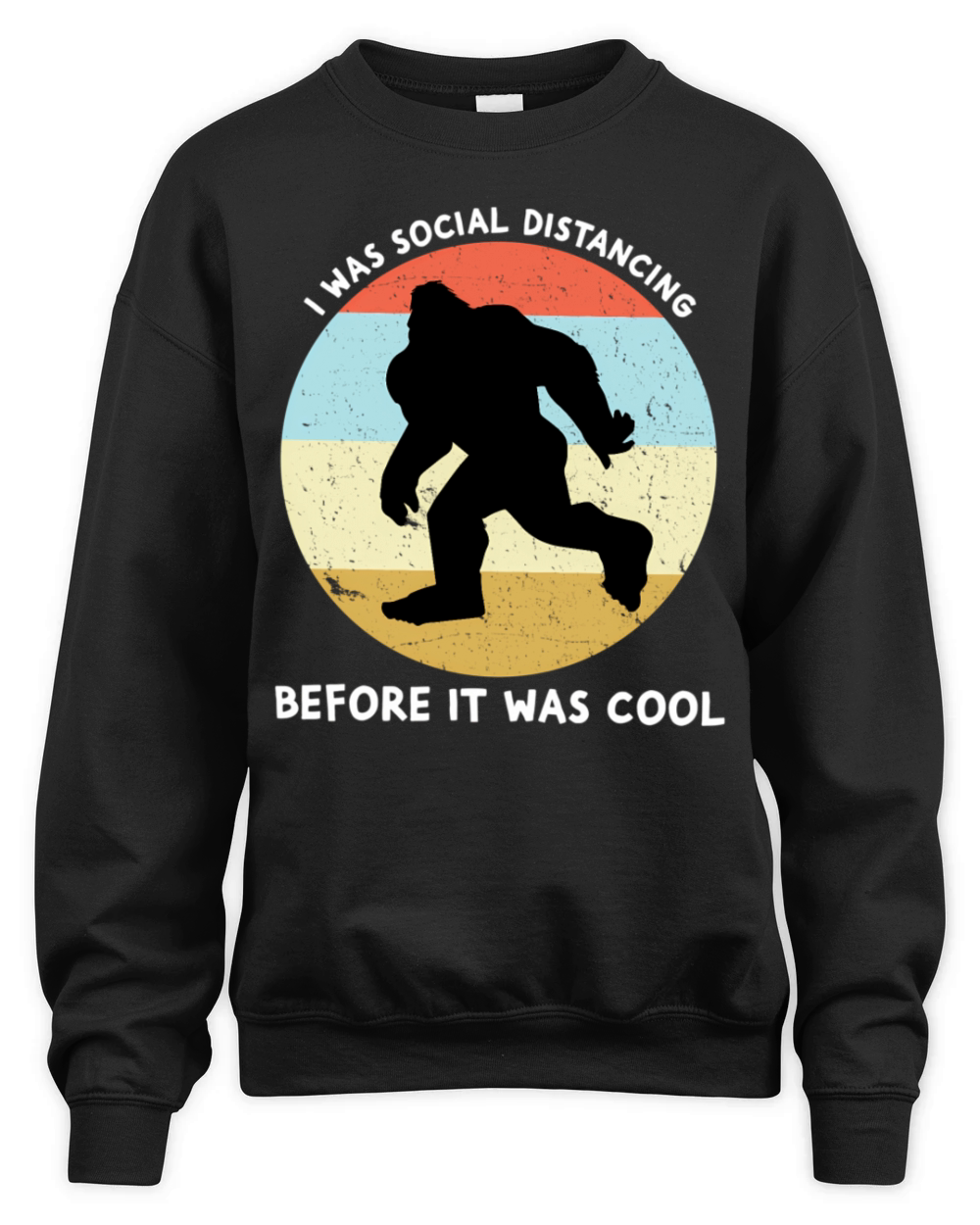 I Was Social Distancing Before It Was Unisex Premium Crewneck Sweatshirt