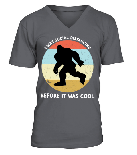 I Was Social Distancing Before It Was V-Neck T-shirt