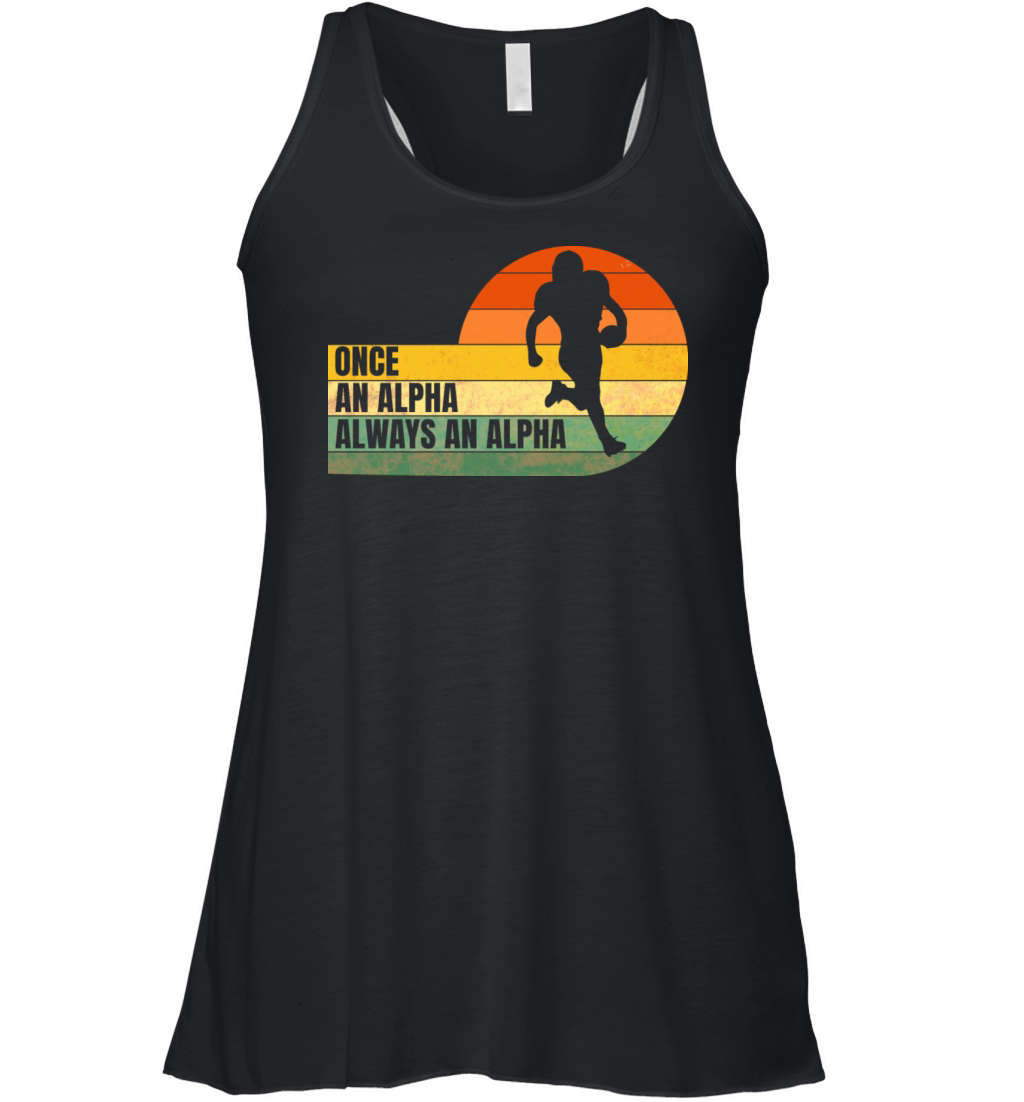 Amusing Alpha Of Cheerful Football Quote Women's Flowy Tank Top