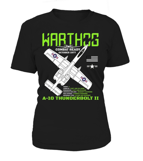 A-10 Warthog Fighter Jet Specs Military Warthog Women's T-Shirt