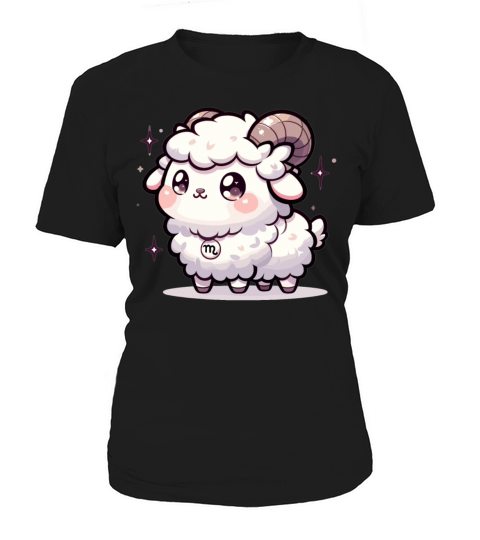 Adorable Kawaii Capricorn Zodiac Sign Birthday Women's T-Shirt
