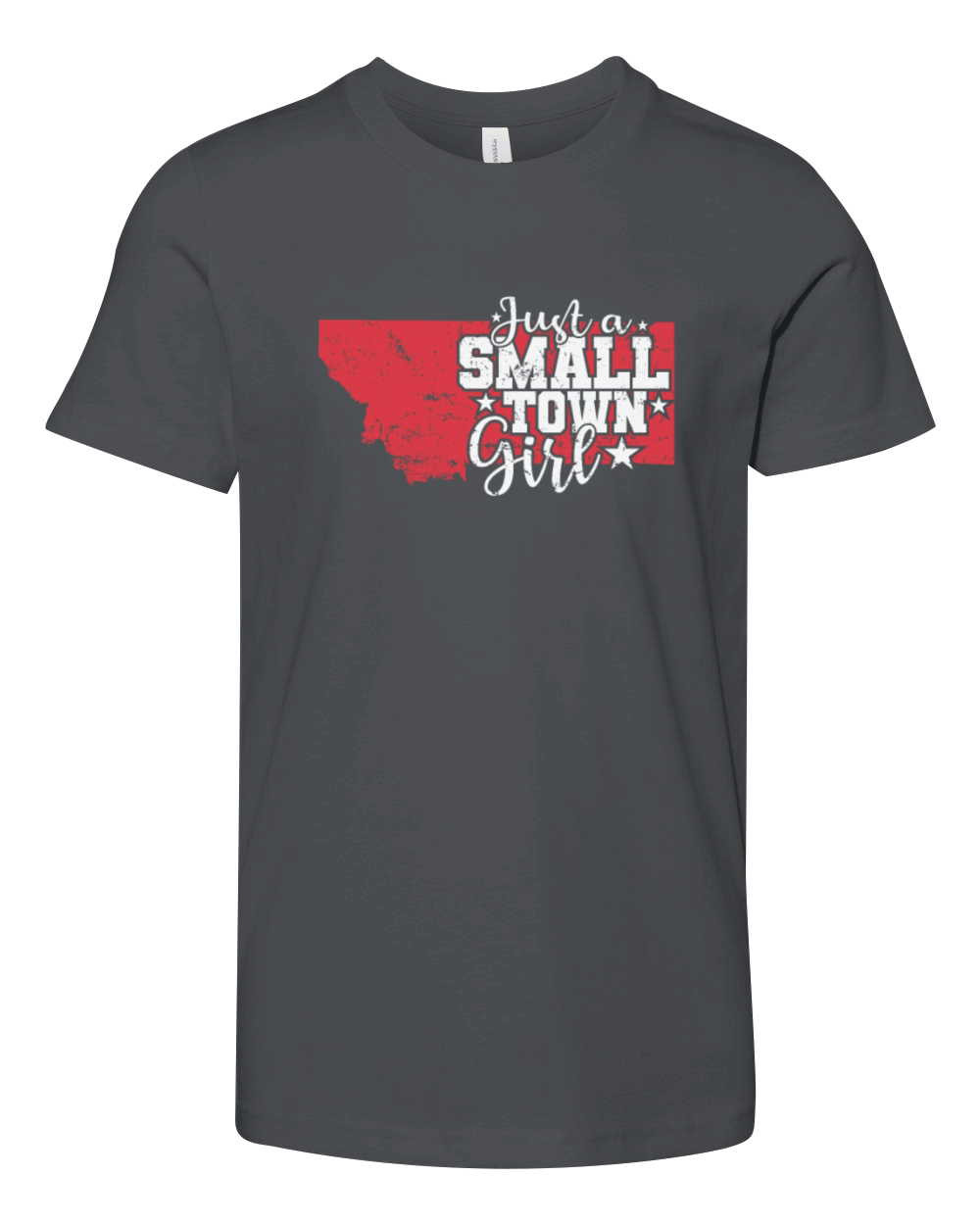 Montana Just a Small Town Girl USA America Youth Unisex Jersey Tee
