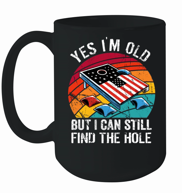 Grandpa Cornhole Senior Saying - Yes Im Old But Ceramic Mug