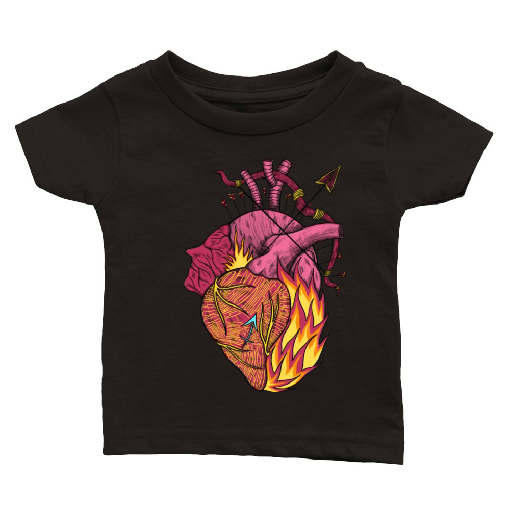 Sagittarius Heart Classic Baby Crewneck T-shirt