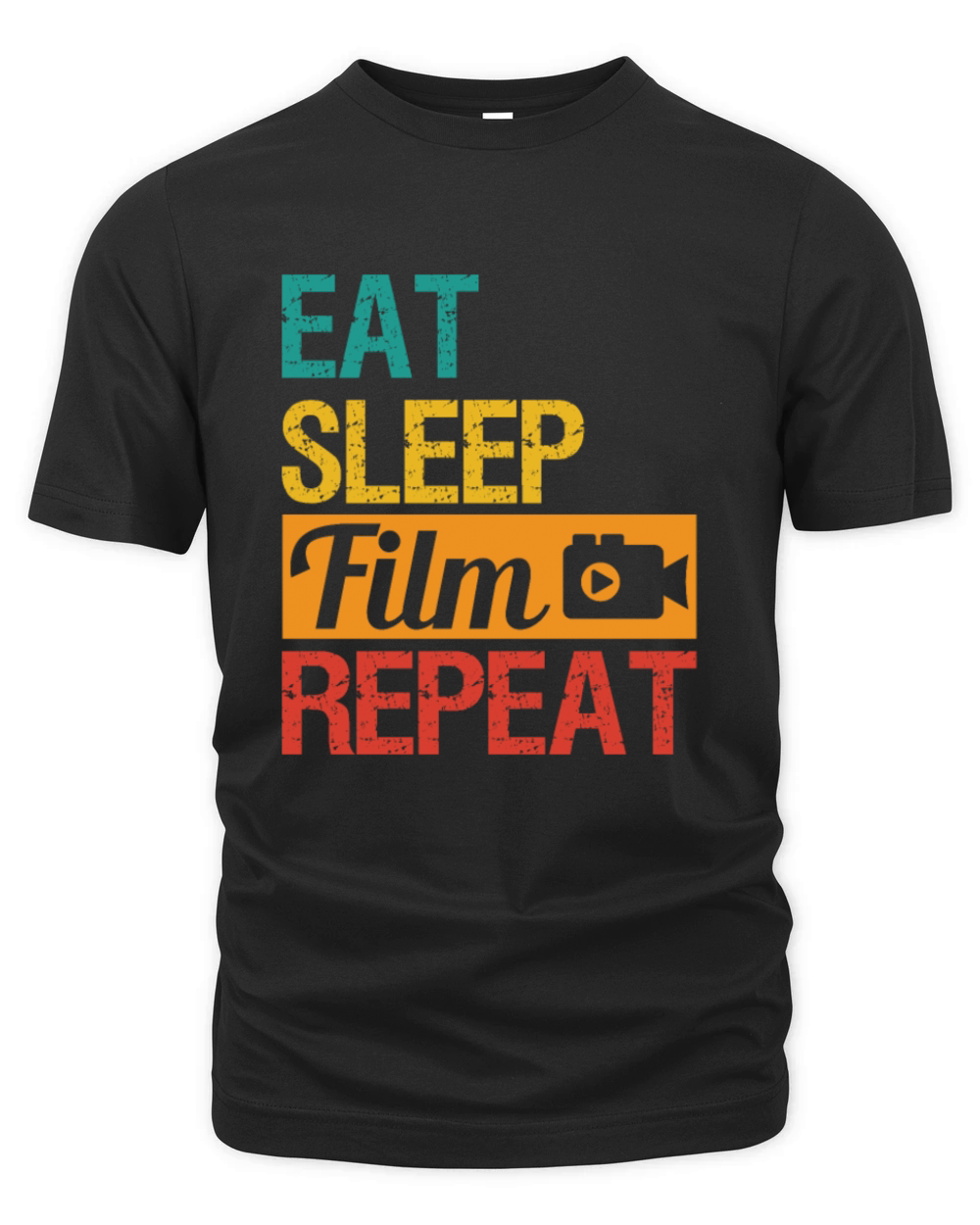 Eat Sleep Film repeat Movie Director Filmmaker Organic Unisex T-shirt