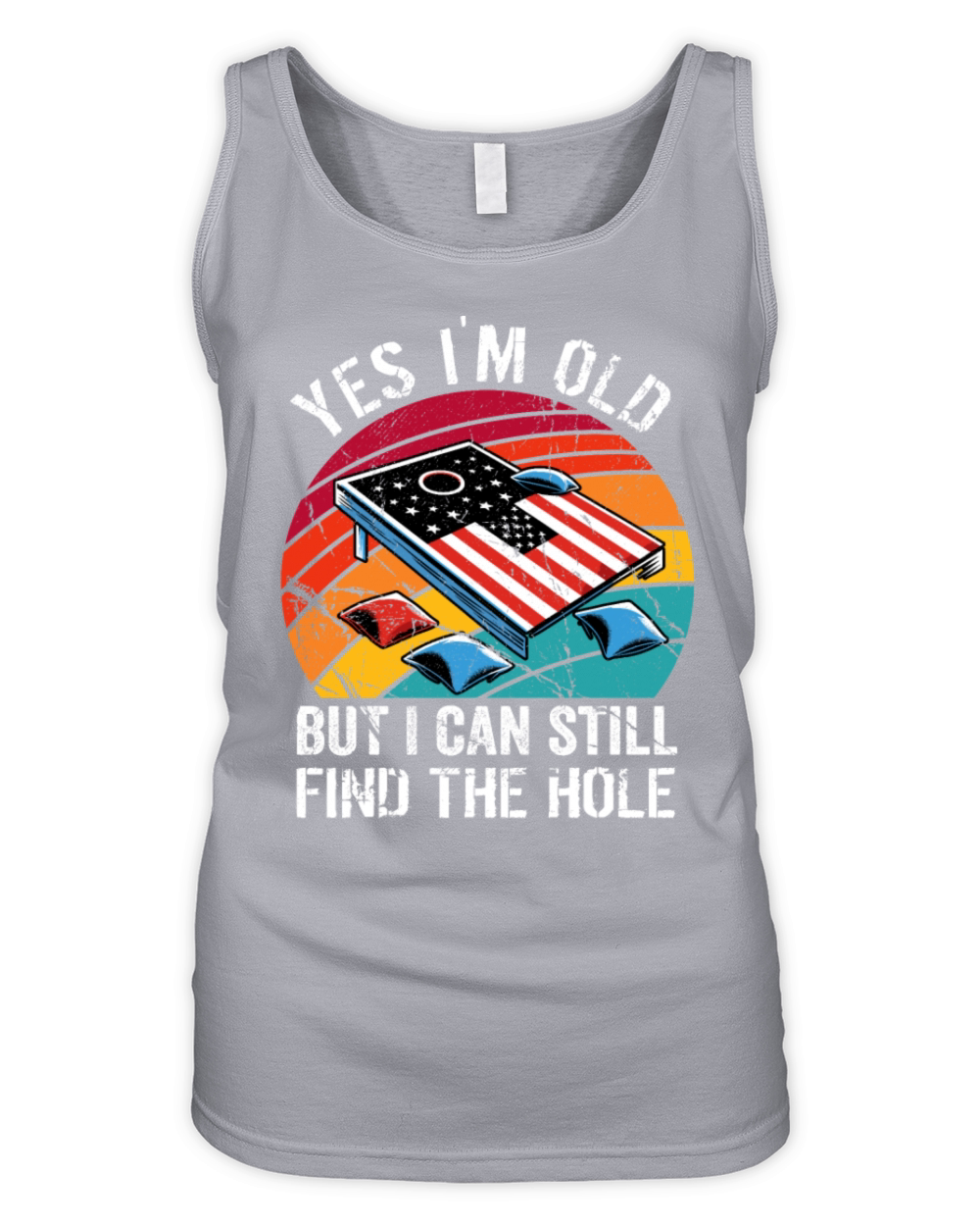 Grandpa Cornhole Senior Saying - Yes Im Old But Organic Women's Tank Top