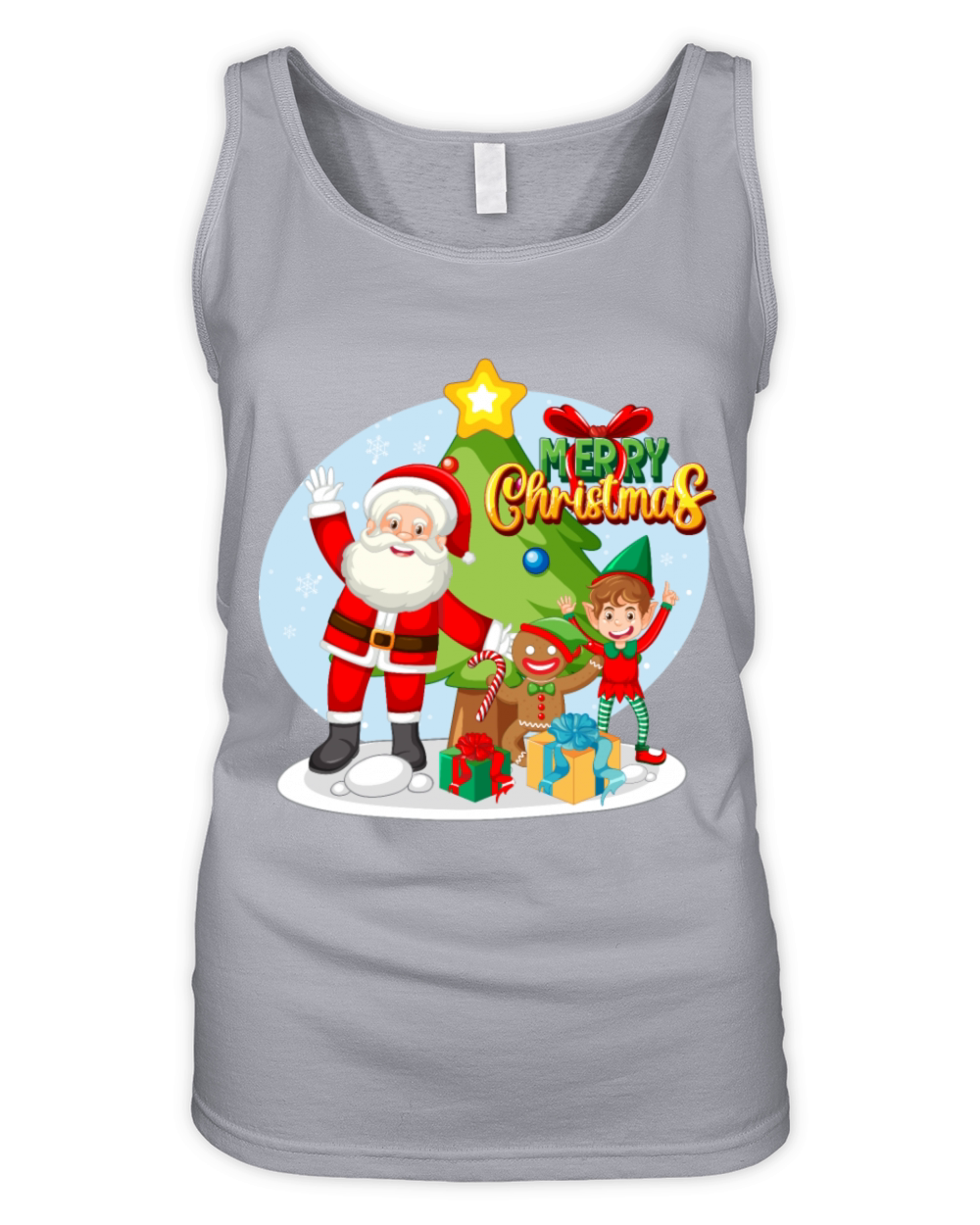 Merry Christmas Organic Women's Tank Top