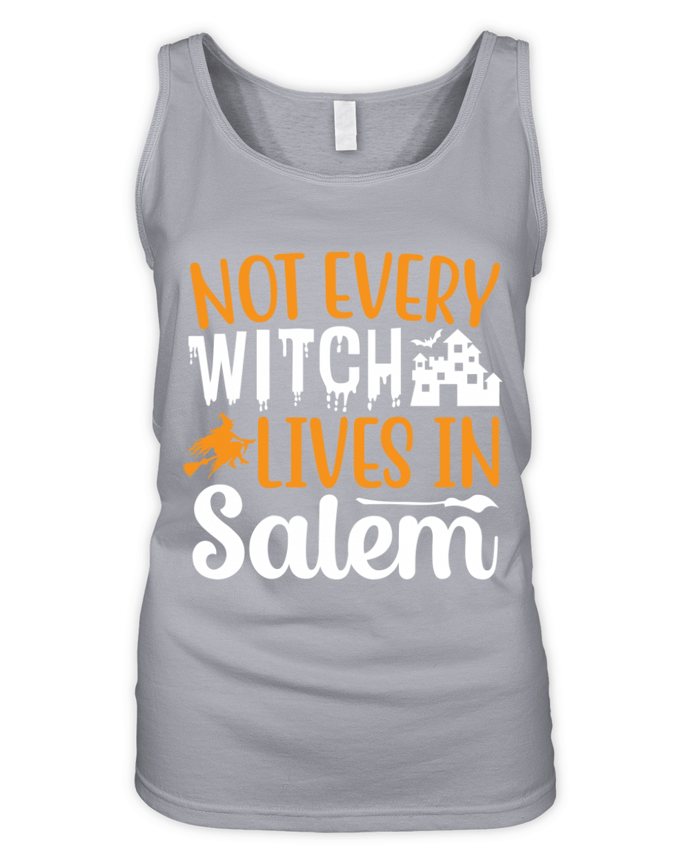 Not Every Witch Lives In Salem Halloween Shirt Organic Women's Tank Top