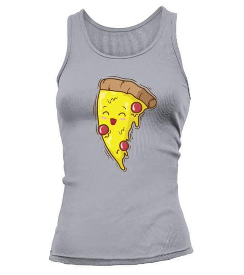 Pizza Piece is happy Fast Food Stone Oven Tank top Woman