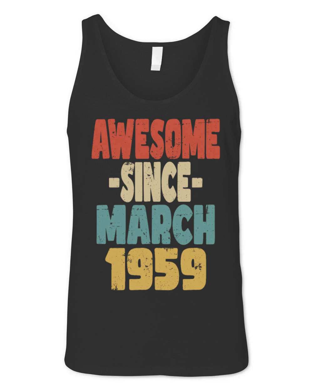 Awesome March 1959 Unisex Jersey Tank