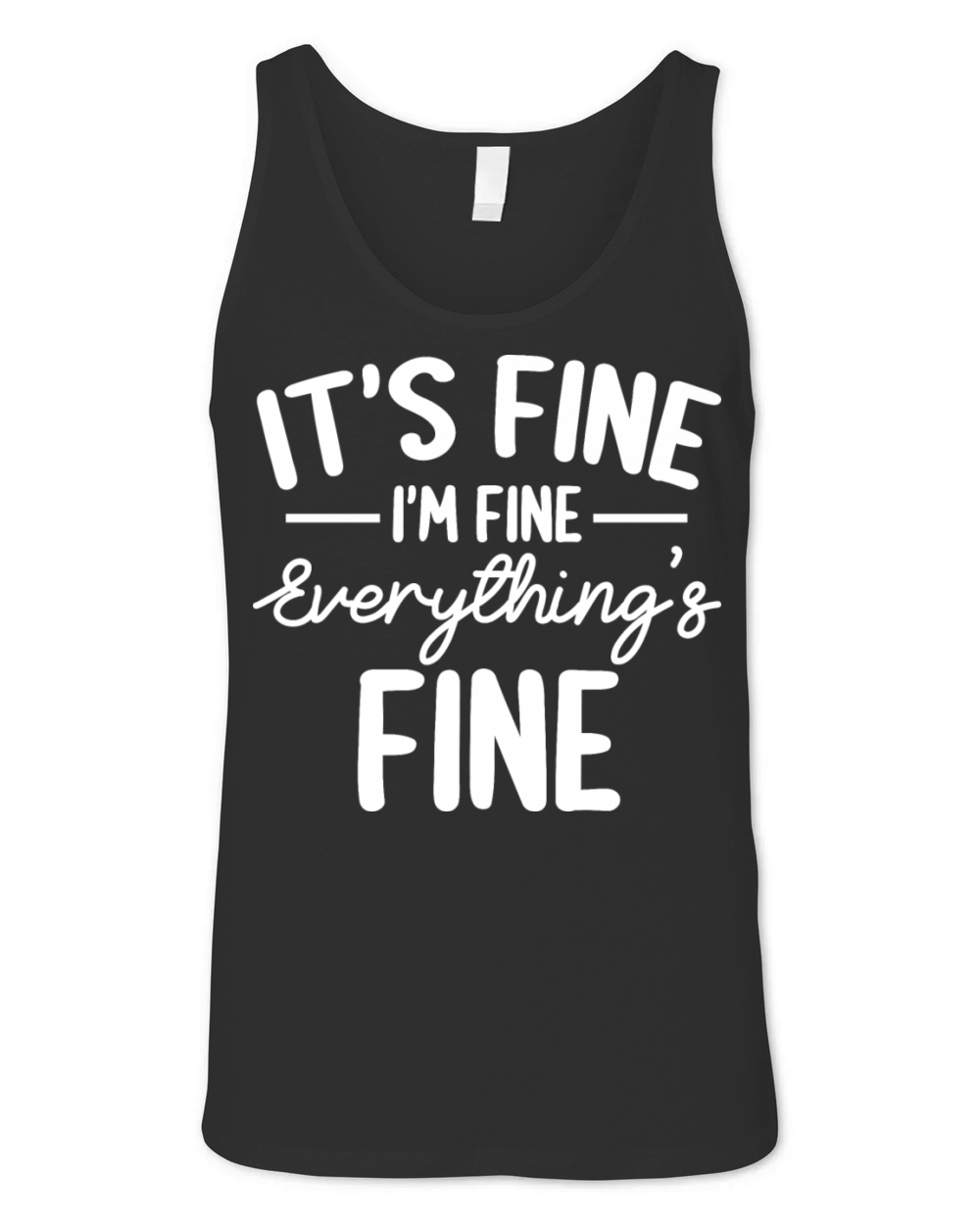 Everything is Fine and Im Fine I said Its Fine Unisex Jersey Tank