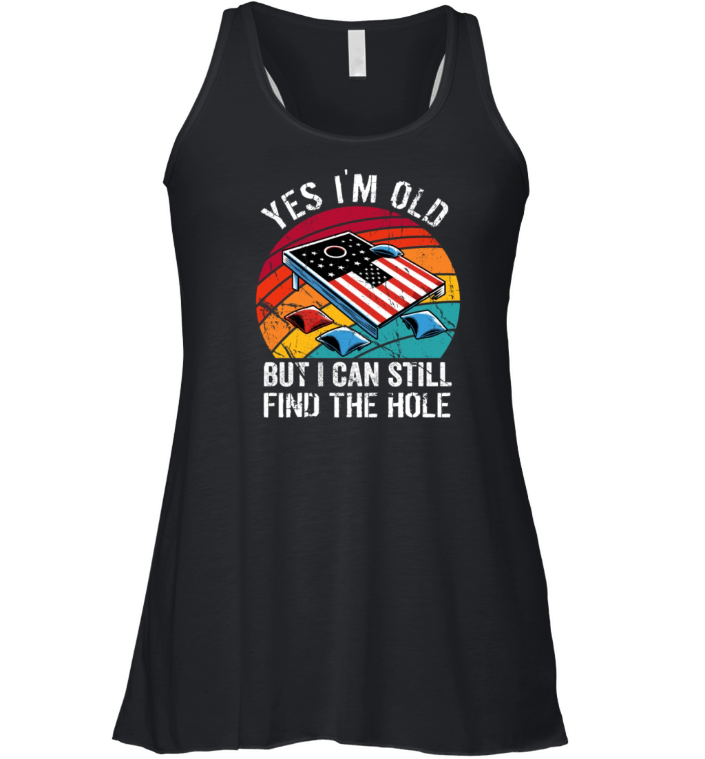 Grandpa Cornhole Senior Saying - Yes Im Old But Women's Flowy Tank Top