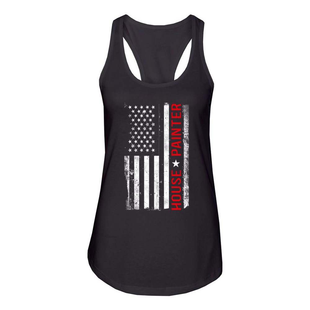 House Painter Decorator American Women's Racerback Tank