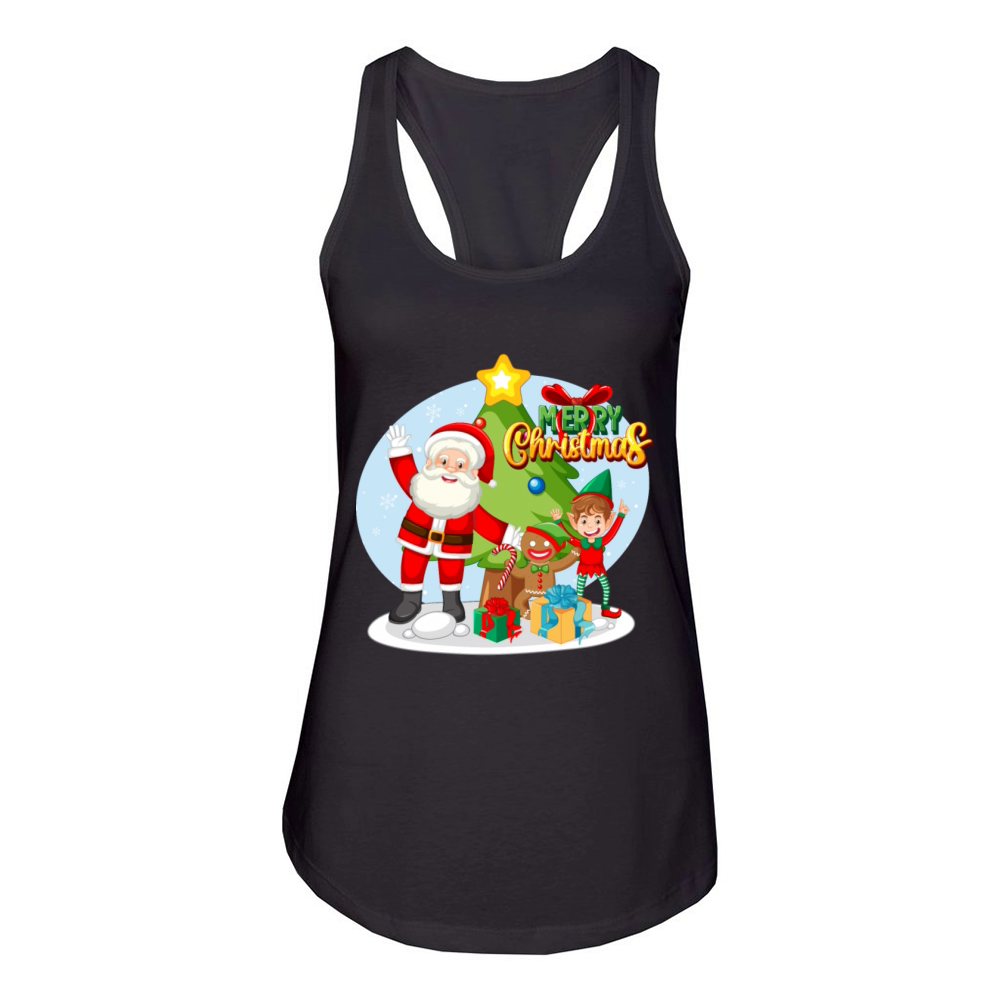 Merry Christmas Women's Racerback Tank