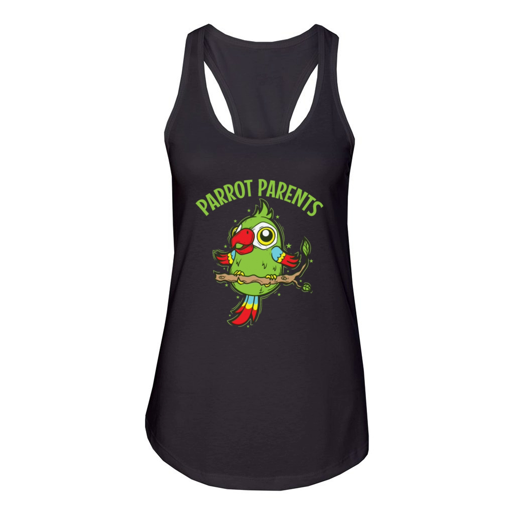 Parrot Parents Animal Bird Women's Racerback Tank