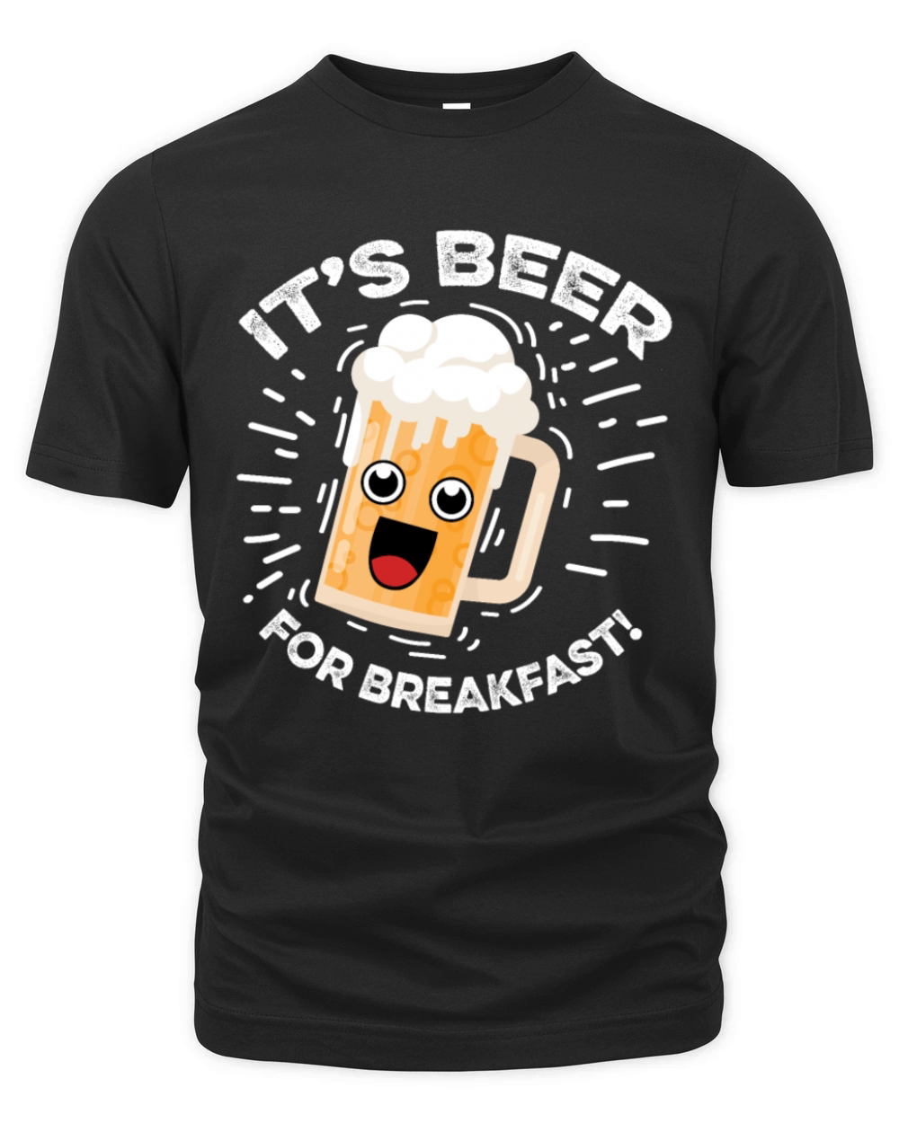 Beer for Breakfast Alcoholic Person Gift Organic Unisex T-shirt