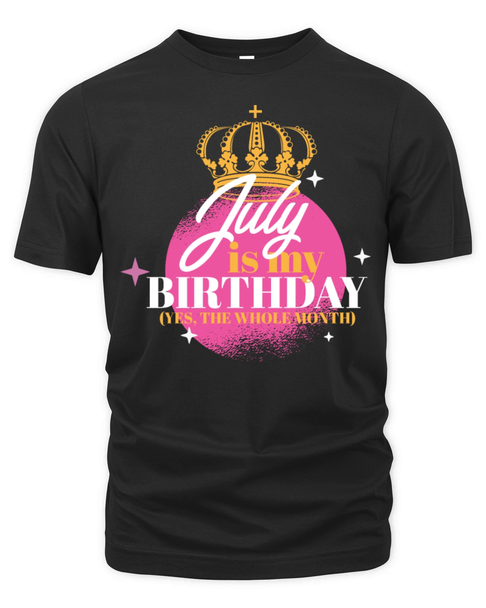 July Is My Birthday Yes The Whole Month Born in Organic Unisex T-shirt