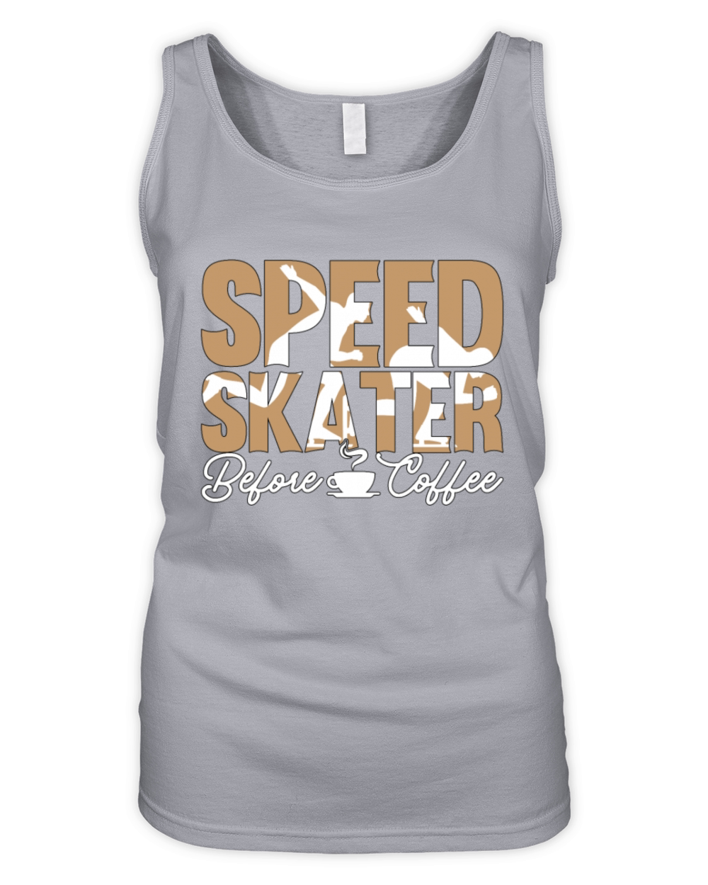 Speed Skater Before Coffee Skating Coffee Lover Organic Women's Tank Top