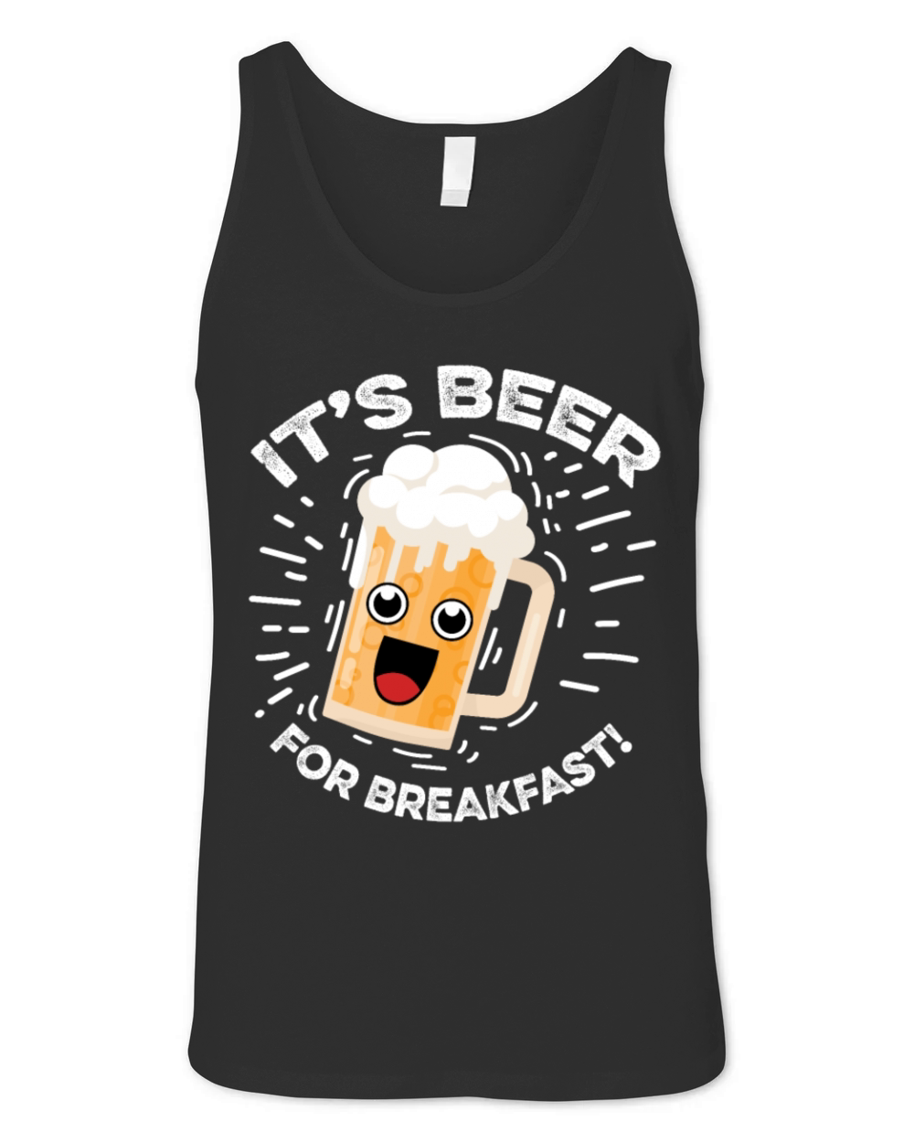 Beer for Breakfast Alcoholic Person Gift Unisex Jersey Tank