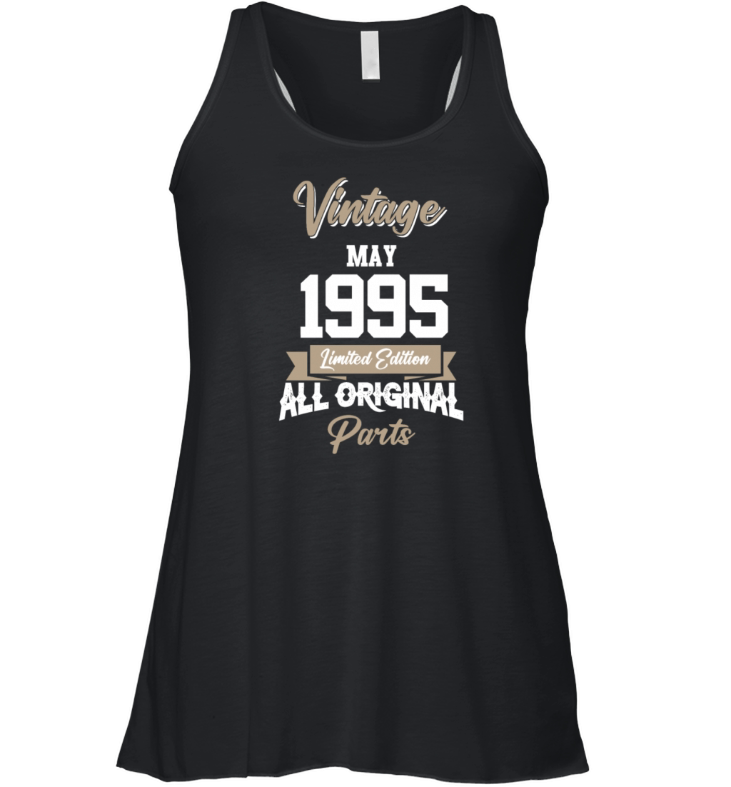 May 1995 Vintage Birthday Present Women's Flowy Tank Top