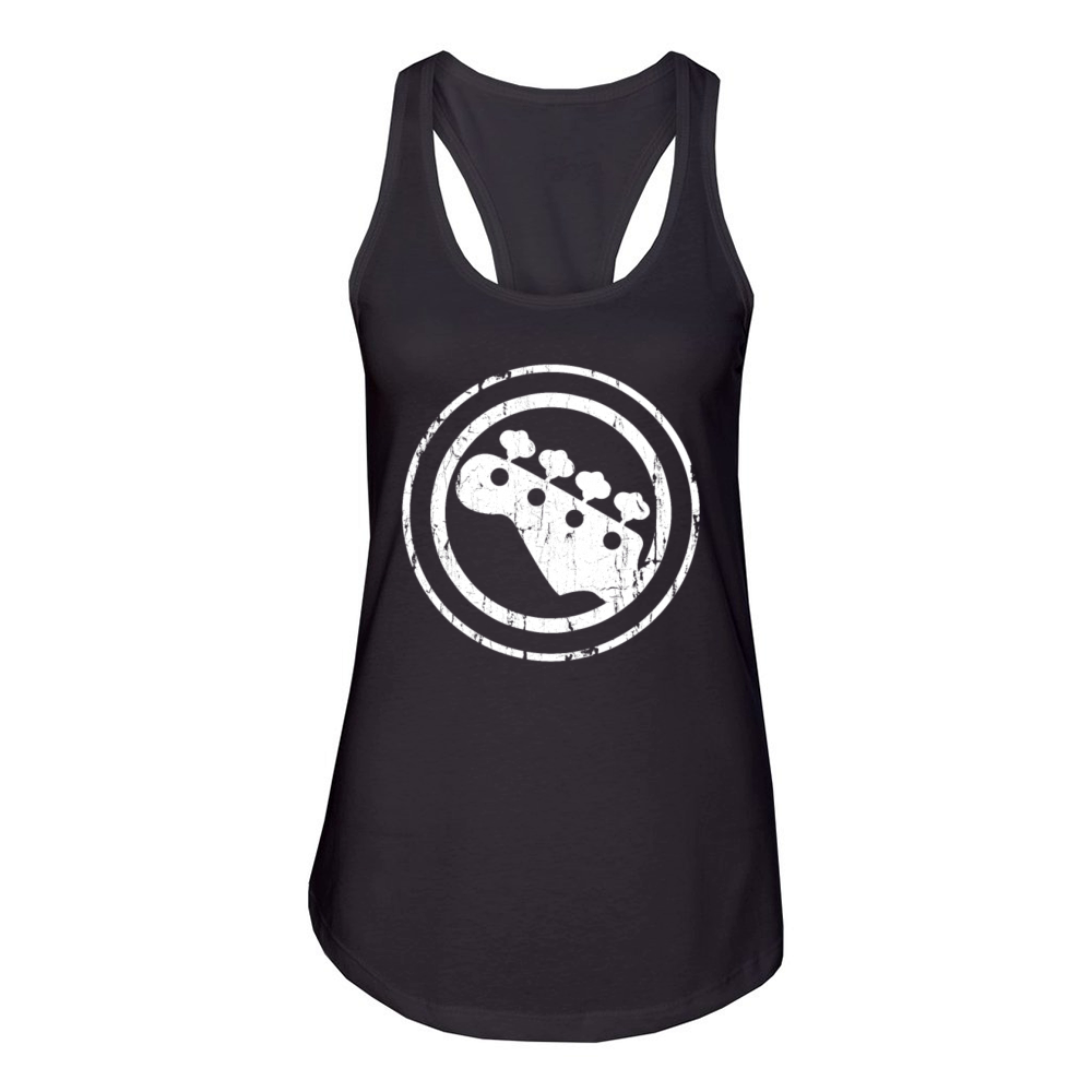 Bass Guitar Player Bassist Funny Gift Women's Racerback Tank