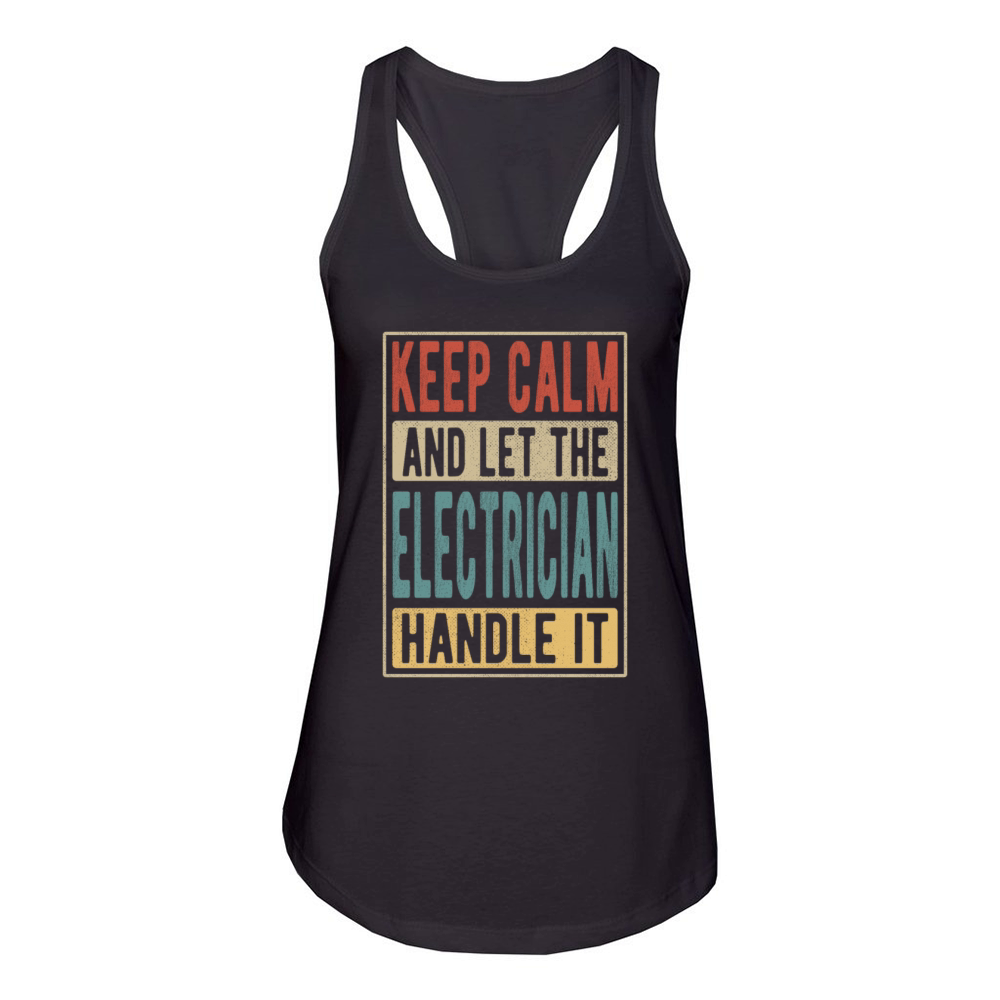 Electrician Retro Gift Women's Racerback Tank