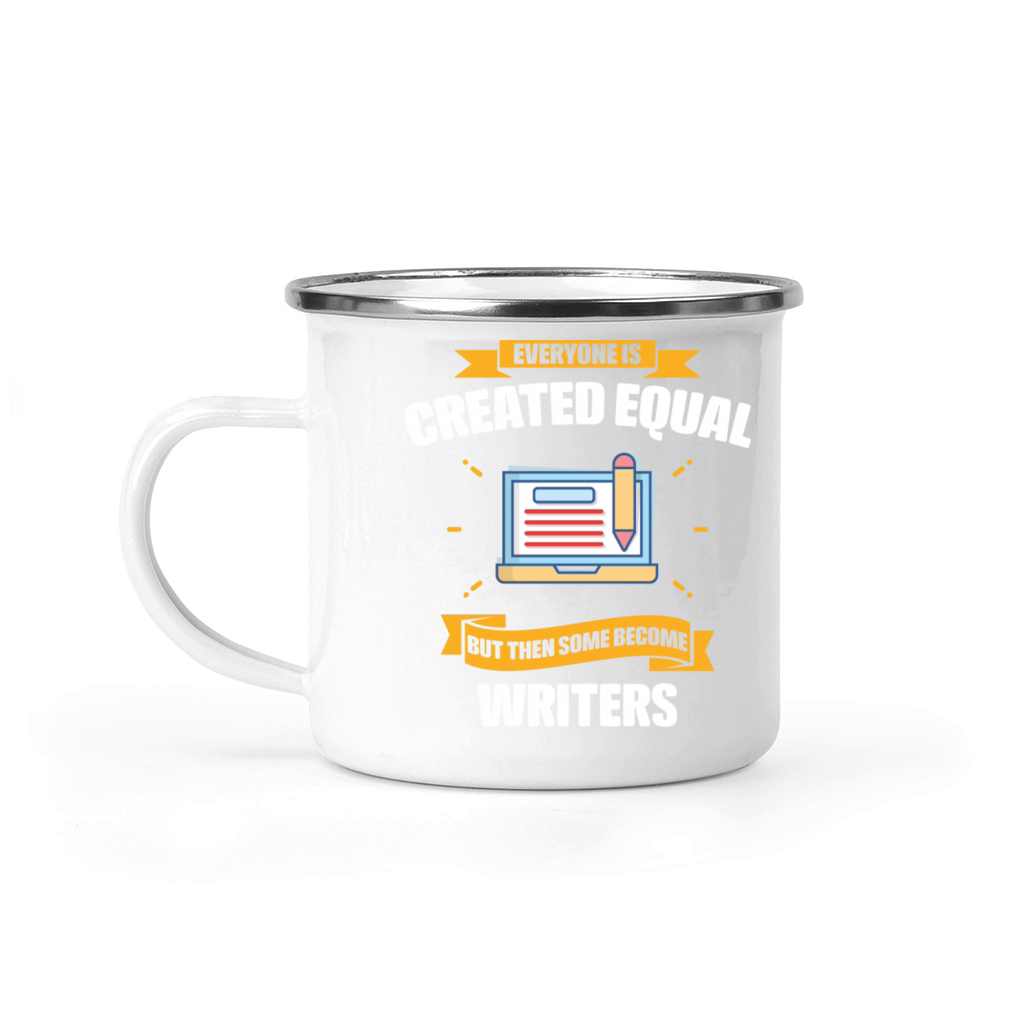 Some Become Writers Funny Camping Mug