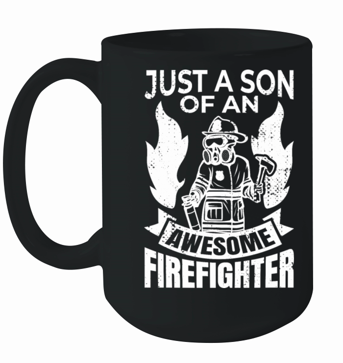 Firefighter Boy Ceramic Mug