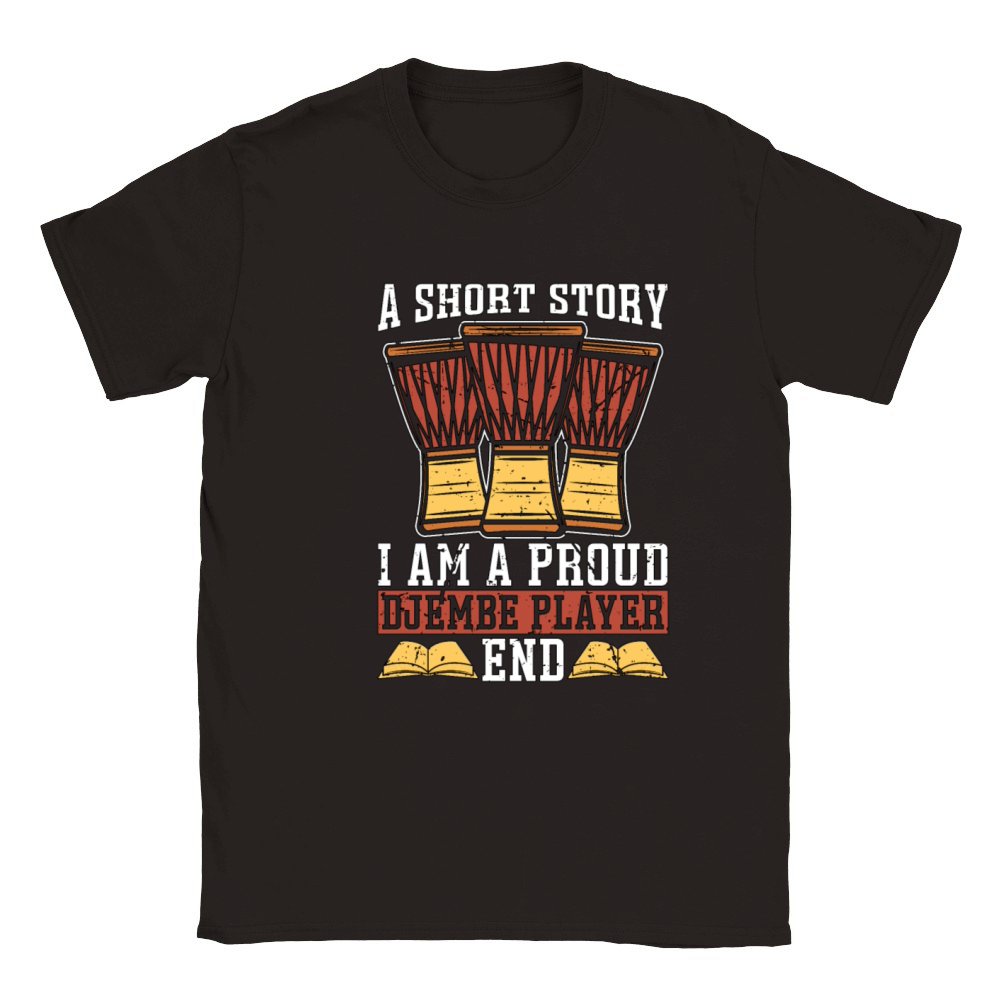 Djembe Player A Short Story I Am A Percussionist Classic Kids Crewneck T-shirt