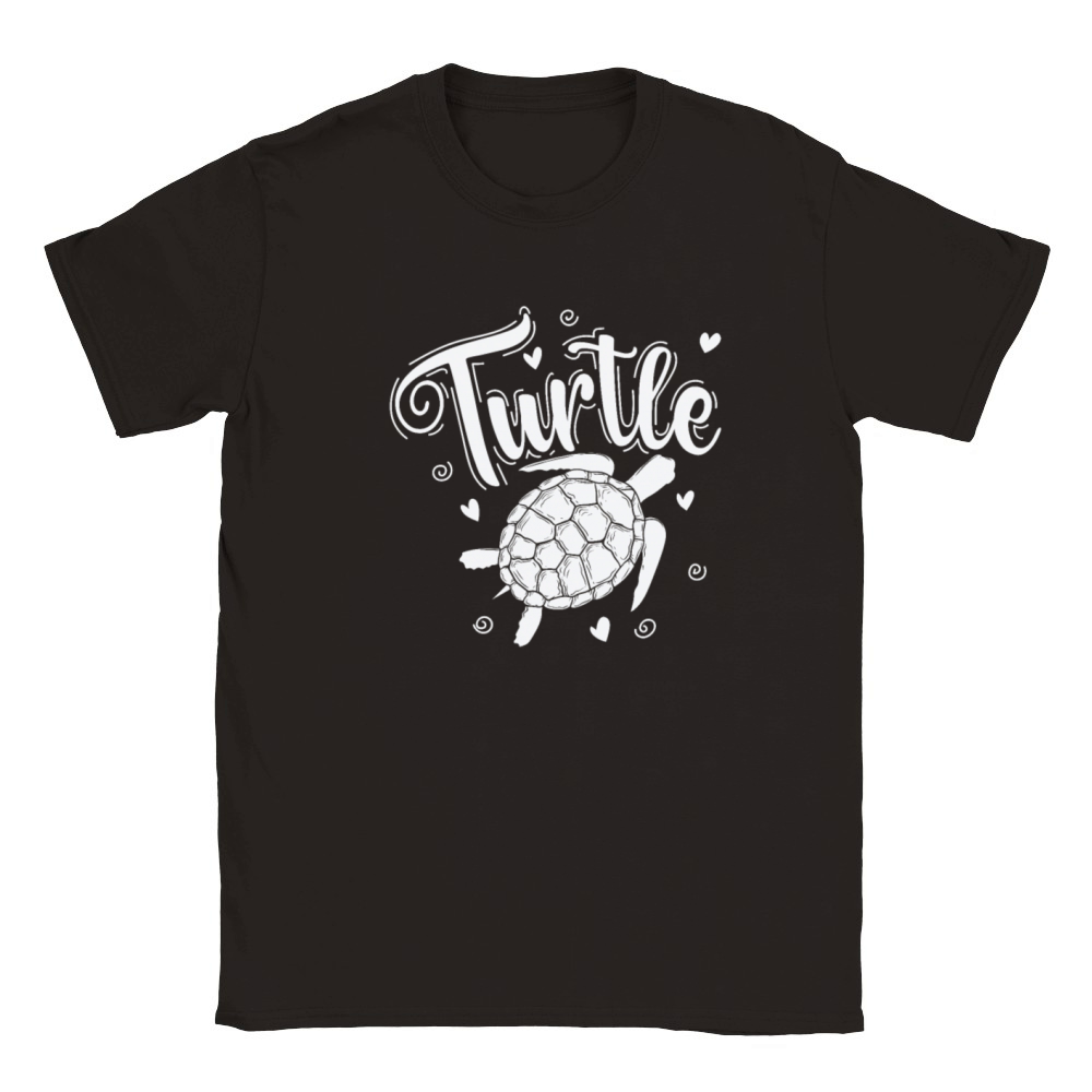 Turtle Reptile Water Back Tank Animal Classic Kids Crewneck T-shirt