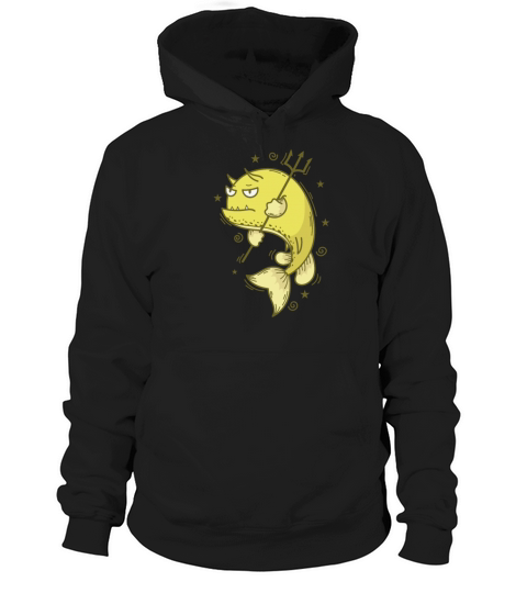 Cowfish with trident Sea or Aquarium Hoodie Unisex
