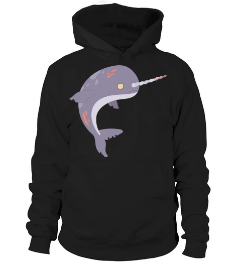 Zombie Narwhal Funny Halloween Costume Hoodie Unisex