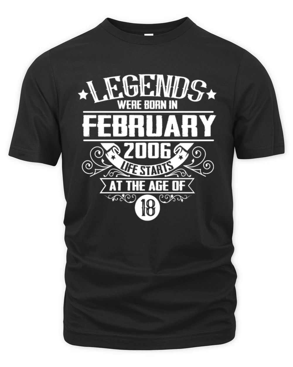 18th birthday February 2006 Organic Unisex T-shirt