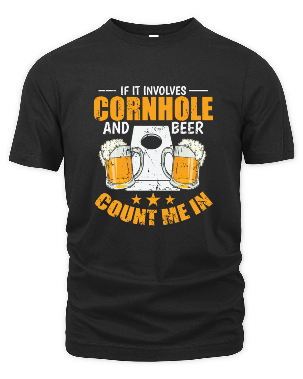 If it Involves Cornhole and Beer Count me In Organic Unisex T-shirt