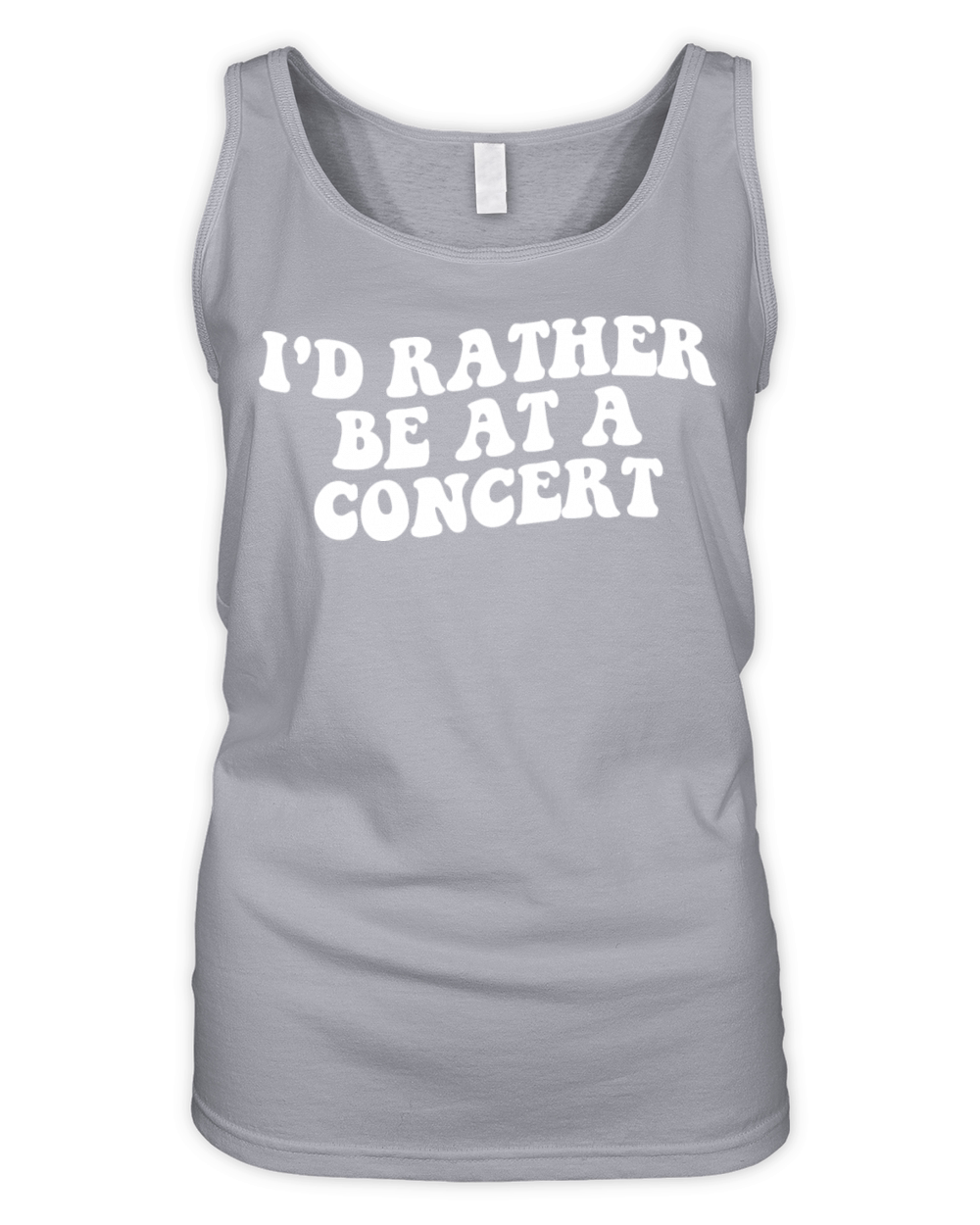 Id Rather Be At A Concert Groovy Organic Women's Tank Top