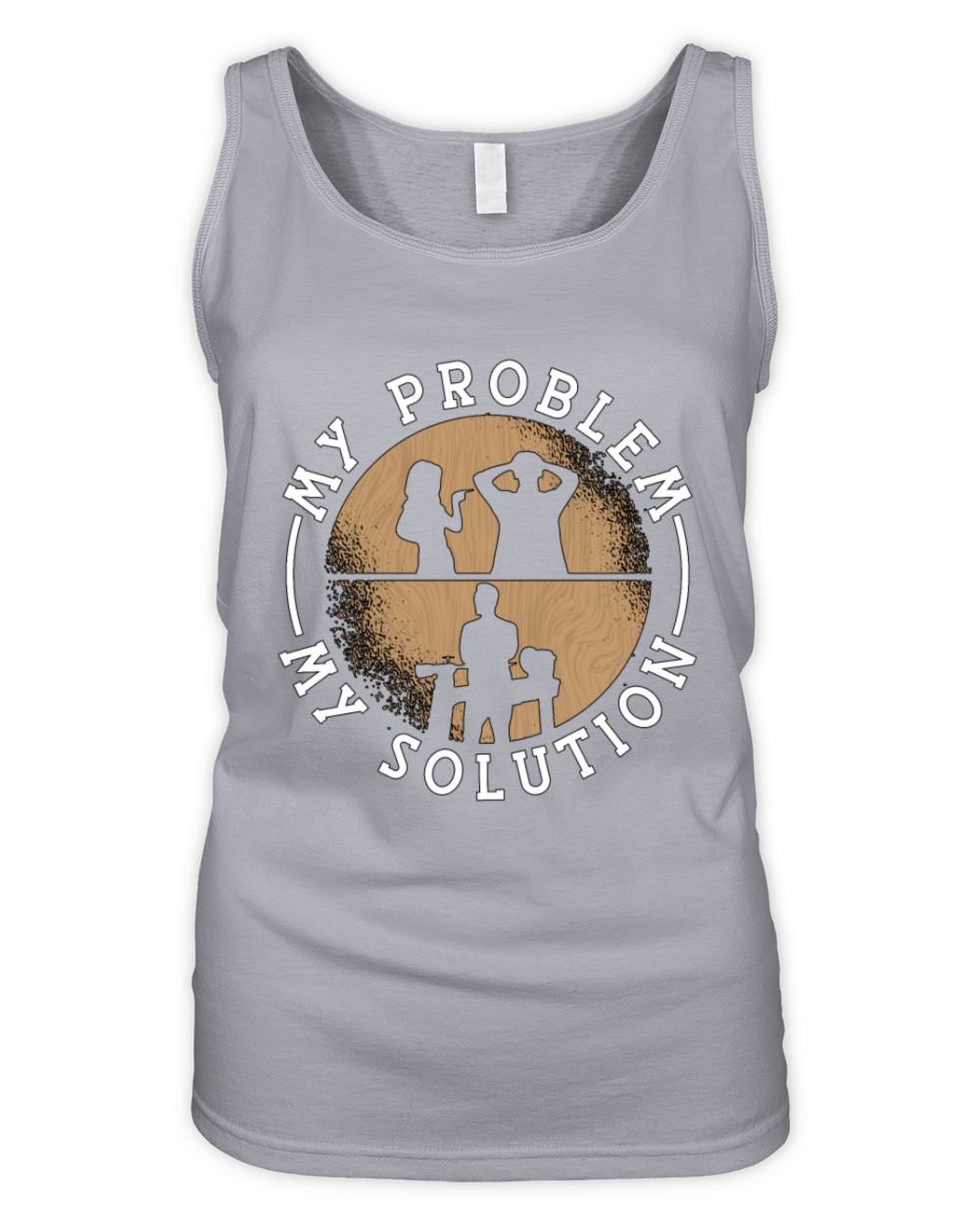 Woodturner My Problem My Pictogram Dad Woodworker Organic Women's Tank Top