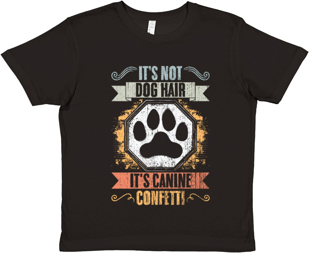 Its Not Dog Hair Its Canine Confetti Vintage Dog Premium Kids Crewneck T-shirt