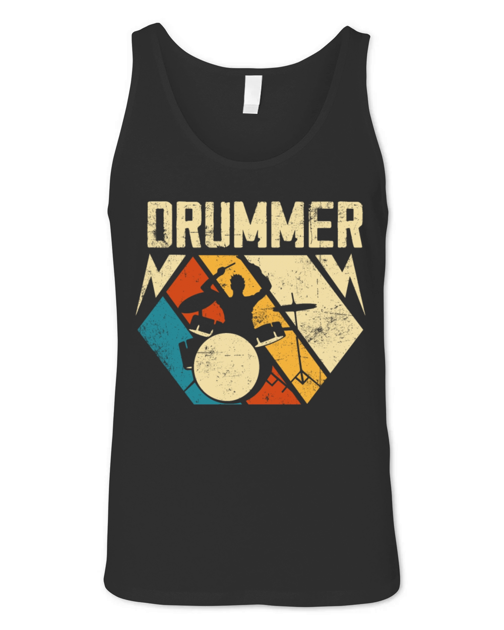 Drummer Vintage Unisex Jersey Tank