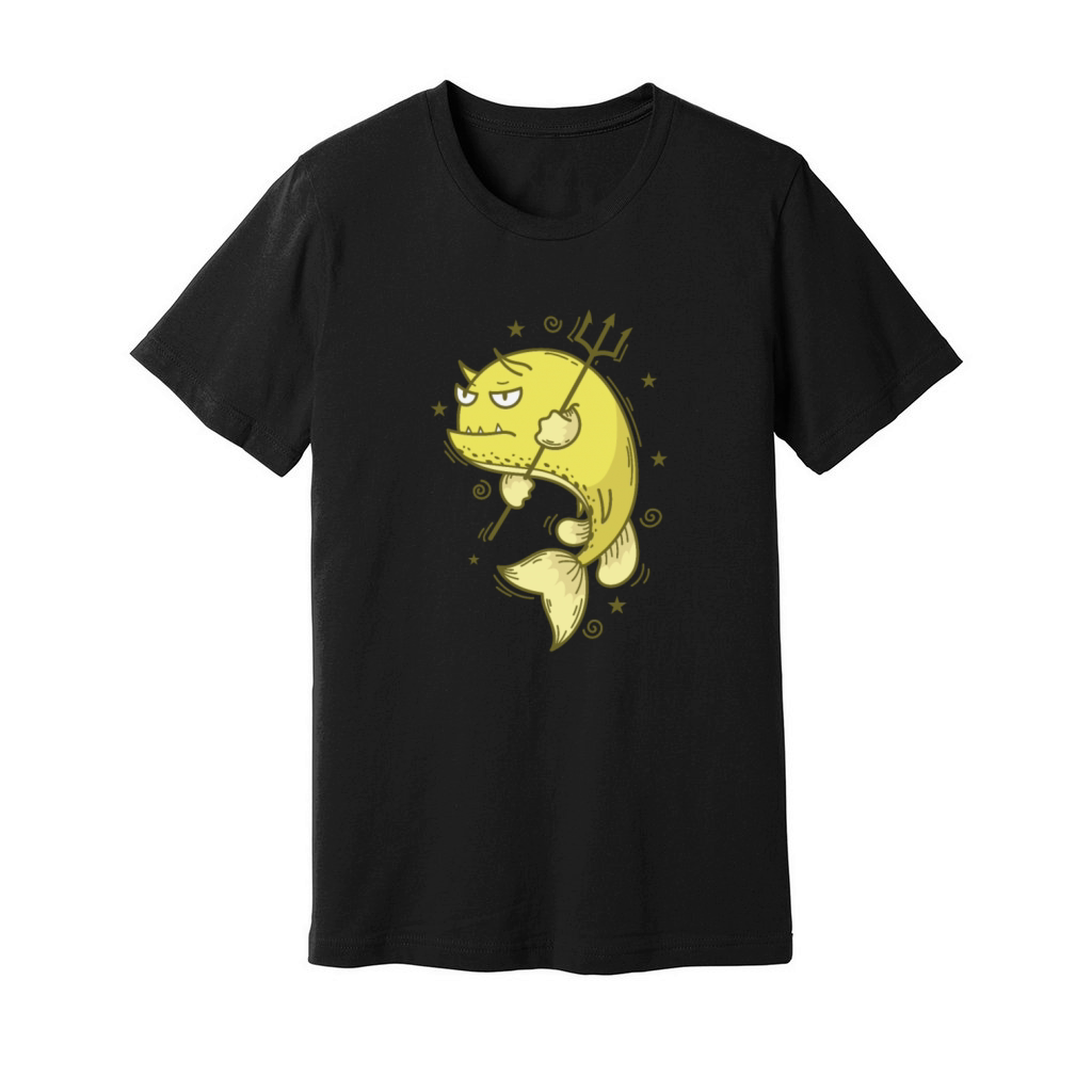 Cowfish with trident Sea or Aquarium Unisex Jersey Tee