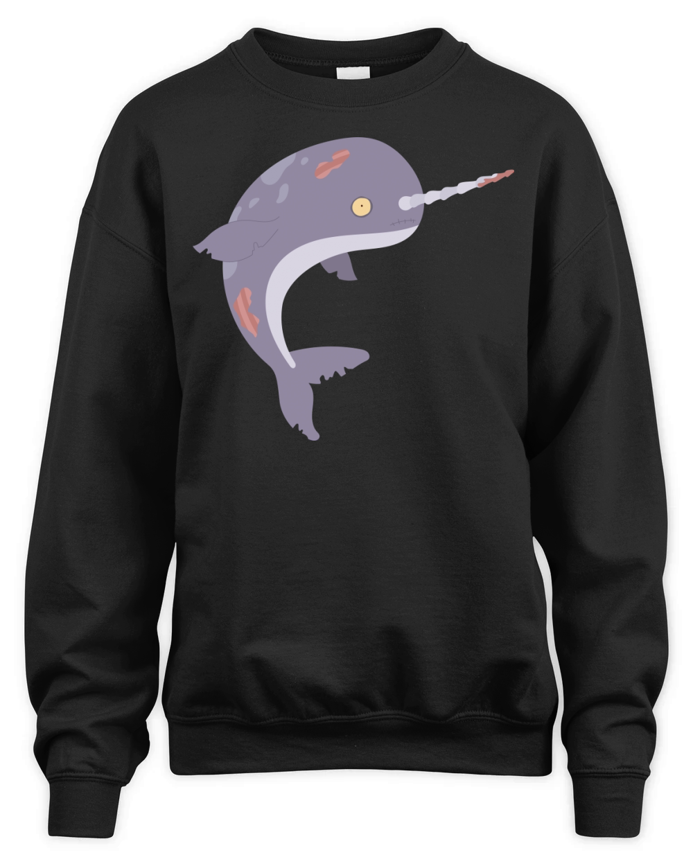 Zombie Narwhal Funny Halloween Costume Unisex Premium Crewneck Sweatshirt