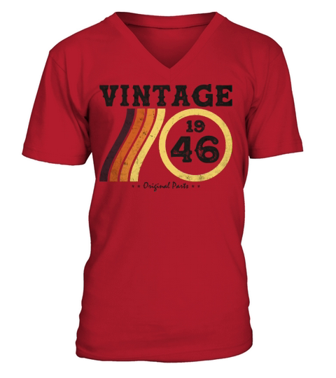 Classic Limited Edition Vintage 1946 Retro 78 V-Neck T-shirt