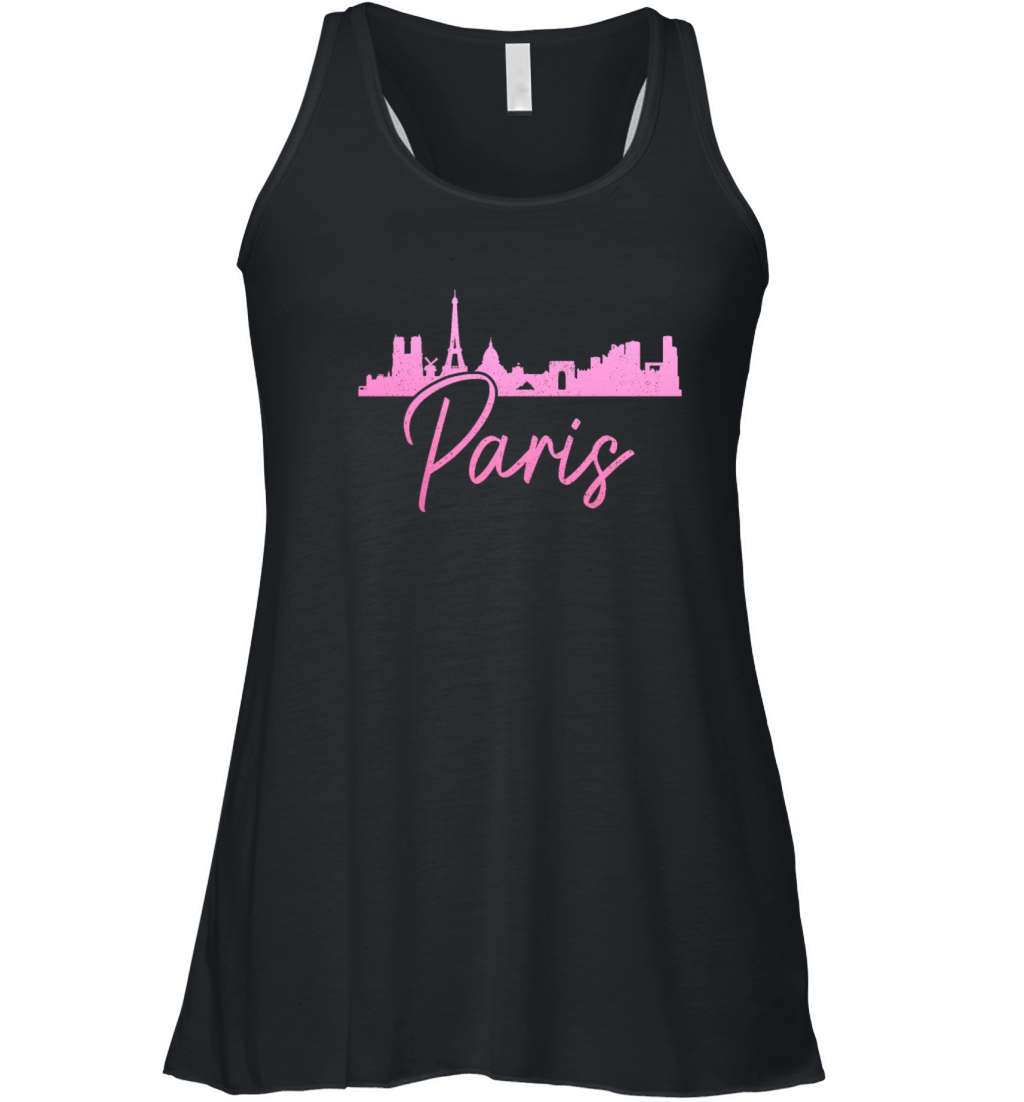 Paris France Eiffel Tower Souvenir Women's Flowy Tank Top